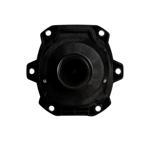 Close-up of the Hayward SPX3210X15XEPE TriStar XE 1.85 HP Power End, a black, circular mechanical component with multiple mounting holes around its perimeter, ideal for replacing power ends in Hayward XE Pumps.