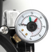 A close-up of a pressure gauge showing readings from 0 to 60 psi, installed on a Hayward device. This model features the Hayward SP0710X62 Side Mount Multiport Backwash Valve with 1-1/2" ports for seamless maintenance and is ideal for sand swimming pool filters.