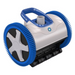 The Hayward W3PHS21CST Aquanaut 200 Suction Side Pool Cleaner 2WD by Hayward is a blue and white robotic pool cleaner featuring two large ridged wheels and a handle on top, designed to ensure your pool remains sparkling clean.