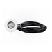 A round Hayward W3SP0535LED100 ColorLogic 4.0 LED Spa Light with a plastic trim and a white faceplate, connected to a 100 ft lengthy black cable coiled neatly, perfect for enhancing your space.