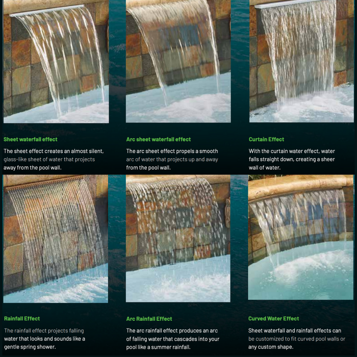 Pentair MagicFalls Water Effects Pool Waterfall Fountain