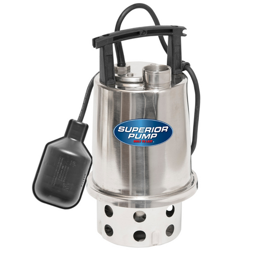 Superior Pump .5 HP Main Drain Utility Pump with Automatic Switch 25' Cord 92875