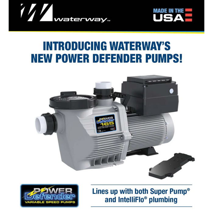 Waterway 1.65HP Power Defender Variable Speed Pump Dual Voltage PD-165