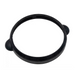 Black circular plastic gasket with two protruding knobs on opposite sides, isolated on a white background, designed to integrate seamlessly with the Hayward CCX1000D XStream Cartridge Filter Lock Ring Assembly with 2 Safety Clips by Hayward.