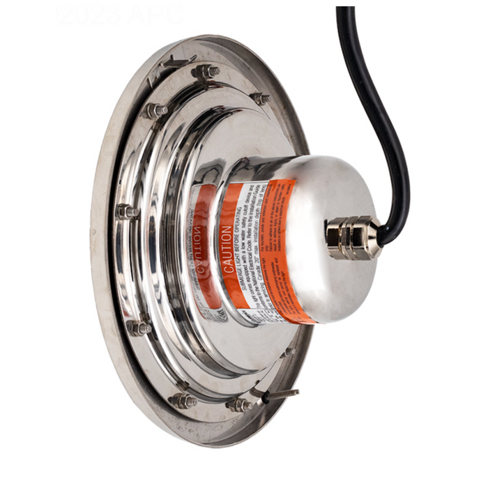 J&J ColorSplash XG-W RGB+White LED Pool Light SwimQuip 120V 300W 50' Cord (LPL-F1CW-120-50-PSQ 23052)