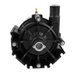 Close-up of a whisper-quiet black mechanical pump with bolts and a cylindrical protrusion on one side, showcasing the highly efficient Laing 73979 E10 Circulation Pump 230V.