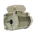The Pentair Pool 2.0HP TEFC Motor, featuring a ribbed body and a protruding shaft, is presented from a slight angle and delivers seamless compatibility with SuperFlo and WhisperFlo Pumps.