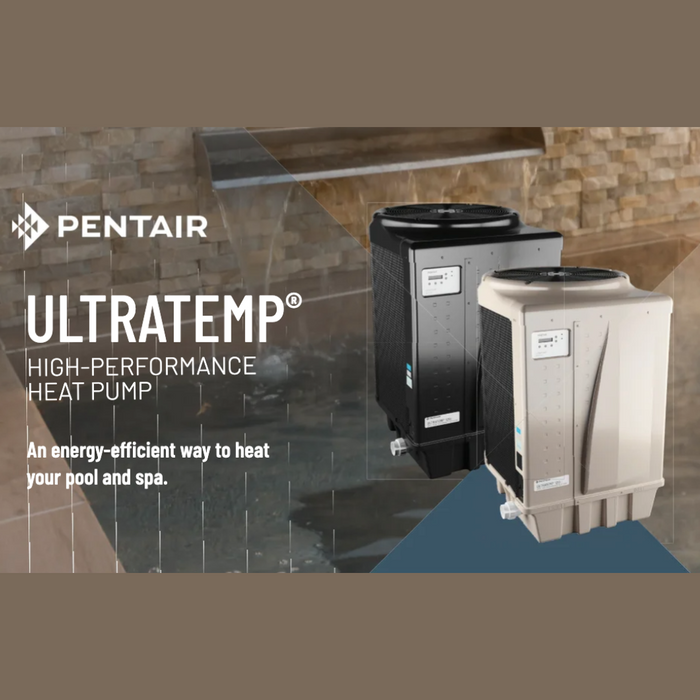 Pentair UltraTemp Residential Heat/Cool Pump, 127K-140K BTU, BLACK