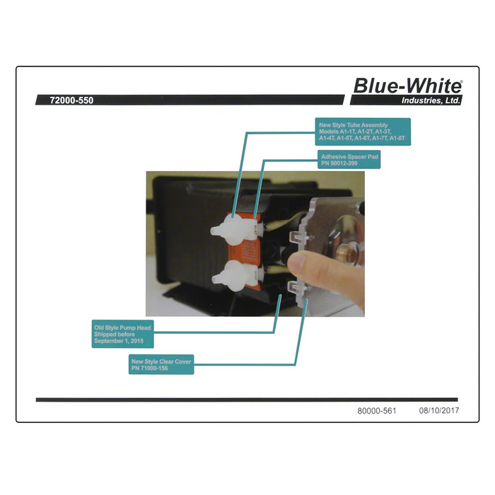 Blue White A-100N Pump Head Retrofit Kit 72000-550