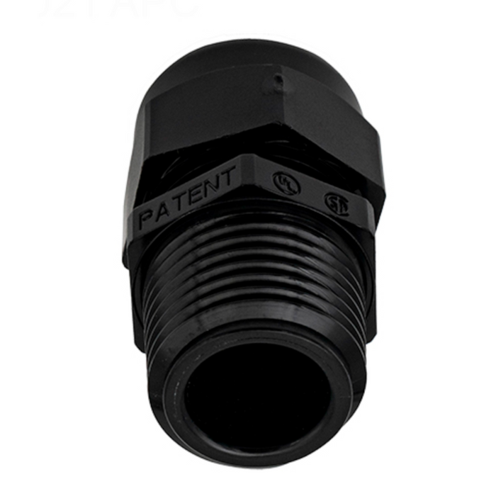 Rola-Chem 527159 Injection Fitting for Chlorinator 1/2" NPT x 7/16" OD Tube - Plastic