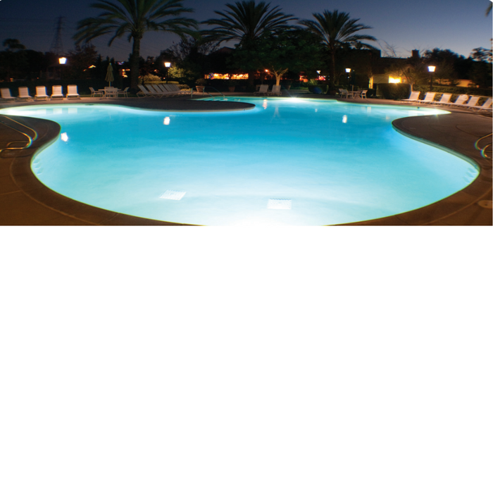 J&J PureWhite VU 1.5" Nicheless White LED Light 20W 12V 50' Cord (LPL-R2W-12-50 25050)