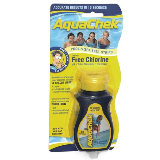 AquaChek 511242A 4 Way Chlorine Test Strips, 50 Count – Vita Pool Supply