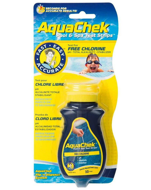 AquaChek 511242A 4 Way Chlorine Test Strips, 50 Count – Vita Pool Supply