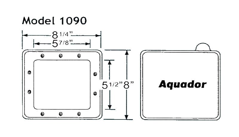 Aquador 1090 Winter Skimmer Plate Standard Skimmer Kit – Vita Pool Supply