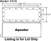Aquador 71010 Above - Ground Wide Mouth Winter Skimmer Lid, 14 - 1/8"W x 7 - 3/4"H – Vita Pool Supply