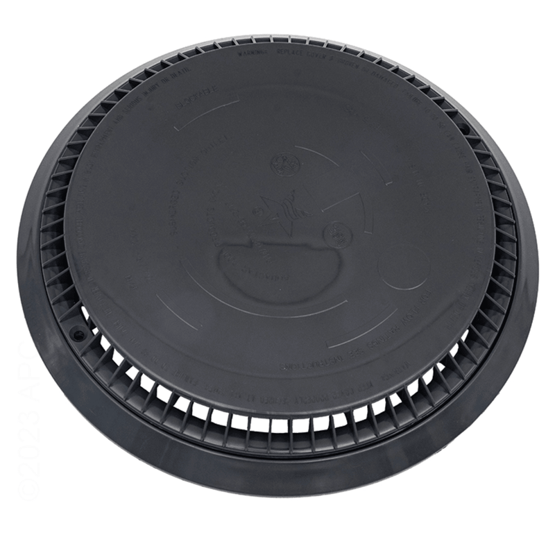 Aquastar 10AVR105 10" Dark Gray Round Anti - Entrapment Suction Outlet Cover – Vita Pool Supply