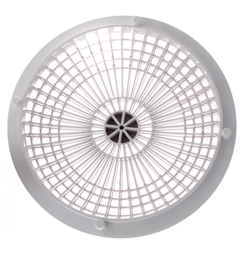 Aquastar 10MF101 10" White Moflow Round Suction Outlet Cover & Mud Frame – Vita Pool Supply