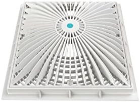 AquaStar 12MF101 White 12" x 12" Moflow Square Suction Outlet Cover & Mud Frame – Vita Pool Supply