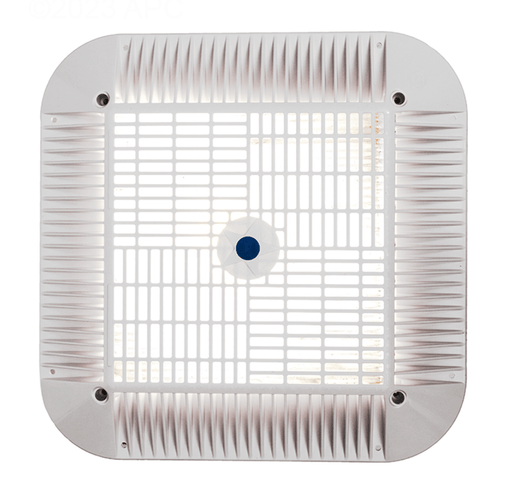 Aquastar 1824101 24" Square Frame w/ Two 9"x18" Covers, White – Vita Pool Supply