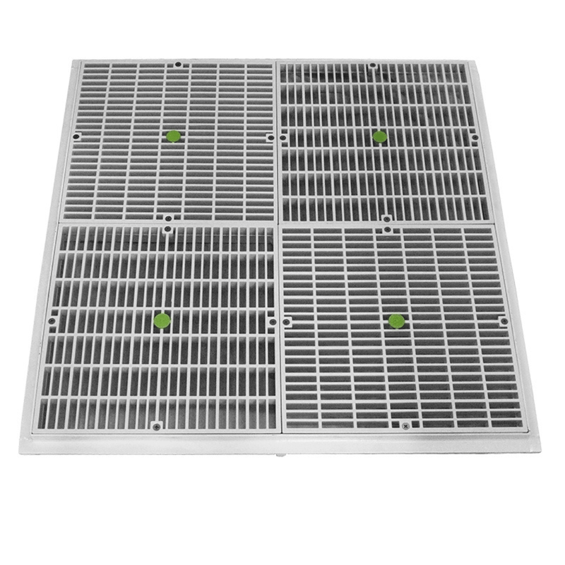 Aquastar 24" x 24" White Flat Grate with Anti - Entrapment Suction Outlet Cover (AS24101) – Vita Pool Supply