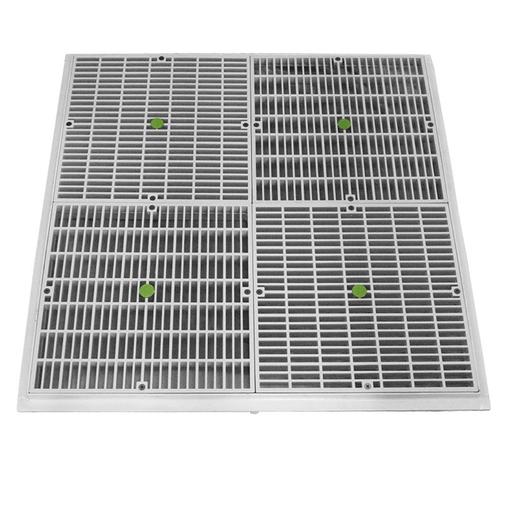 Aquastar 24" x 24" White Flat Grate with Anti - Entrapment Suction Outlet Cover (AS24101) – Vita Pool Supply