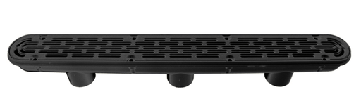 AquaStar 32CDFL102 32" Channel Drain w/ Flat Cover, 3 Port Sump, Black – Vita Pool Supply
