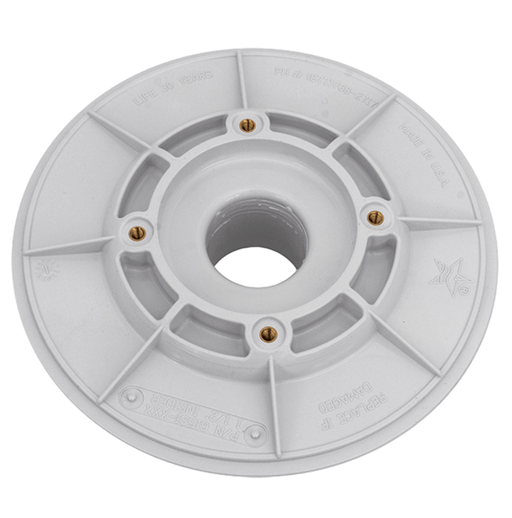 AquaStar 615SI101 6" Bulkhead Adaptor for 6HP 1.5" SPG, White – Vita Pool Supply