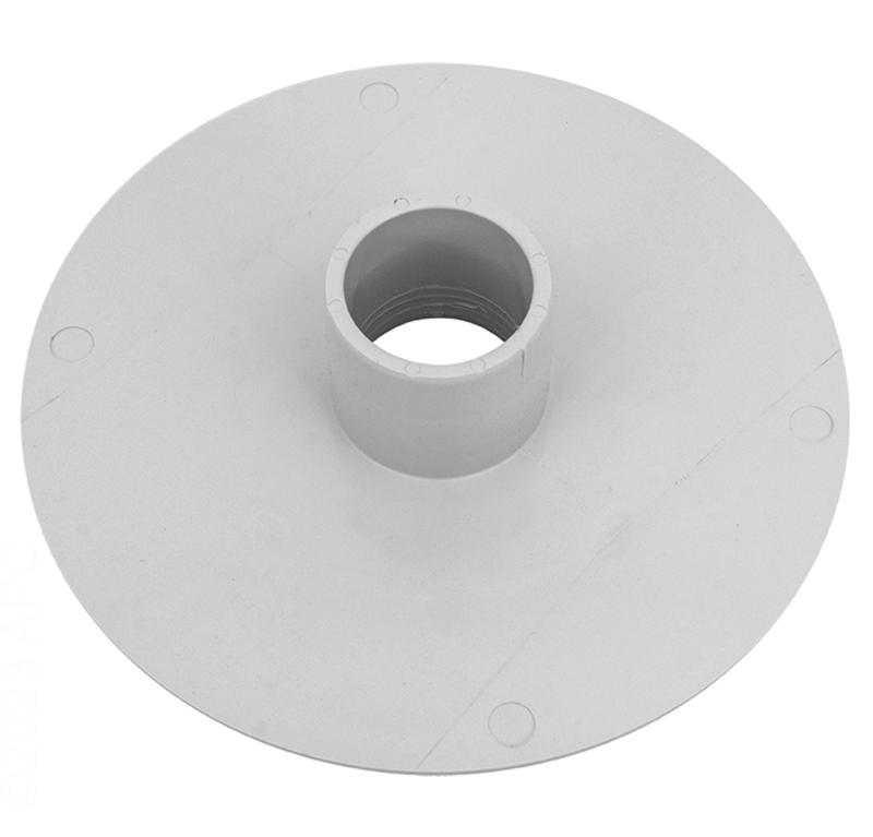 AquaStar 615SI101 6" Bulkhead Adaptor for 6HP 1.5" SPG, White – Vita Pool Supply