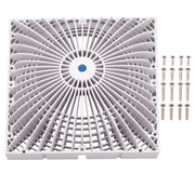 Aquastar R12MF101 12" Square Retrofit Moflow Suction Outlet Cover, White – Vita Pool Supply