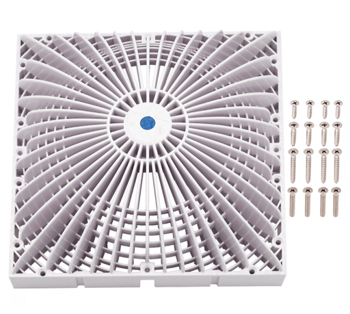 Aquastar R12MF101 12" Square Retrofit Moflow Suction Outlet Cover, White – Vita Pool Supply