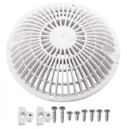 AquaStar R8MF101 8" x 8" Moflow Retro Cover w/Screws, Bushing, White – Vita Pool Supply