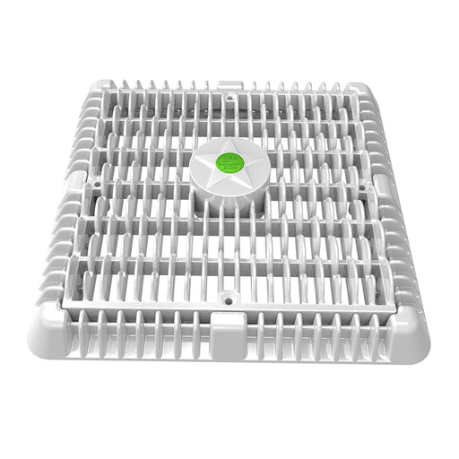 Aquastar WAV9WR101 9" x 9" Wave Suction Cover with Frame and Riser, White – Vita Pool Supply