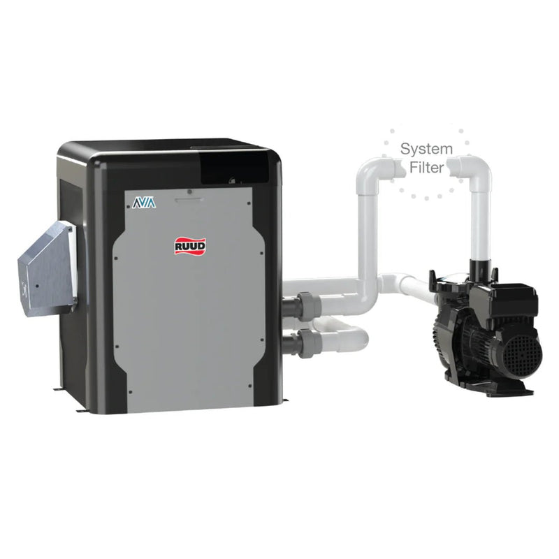 AVIA HD 264A Propane Heater – NiTek, Wi - Fi, Ruud P - D264A - EP - N (P - R264A - EP - N 018050) – Vita Pool Supply