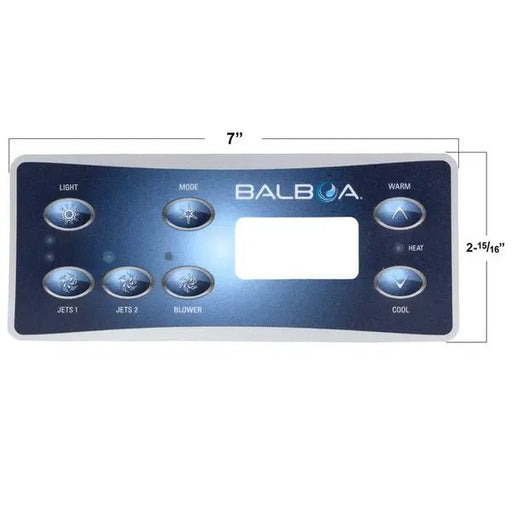 Balboa ML551 7 Button Topside Overlay 80 - 11609 - K – Vita Pool Supply