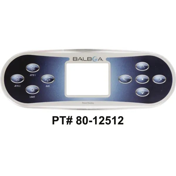 Balboa TP800 4 Button Topside Overlay 80 - 12512 - K – Vita Pool Supply