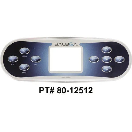 Balboa TP800 4 Button Topside Overlay 80 - 12512 - K – Vita Pool Supply
