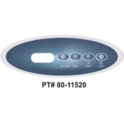 Balboa VL240 4 Button Topside Overlay 80 - 11520 - K – Vita Pool Supply