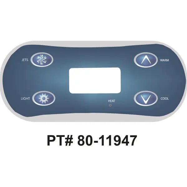 Balboa VL406U 4 Button Topside Overlay 80 - 11947 - K – Vita Pool Supply