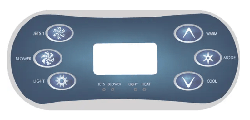 Balboa VL600S 6 Button Topside Overlay 80 - 11773 - K – Vita Pool Supply