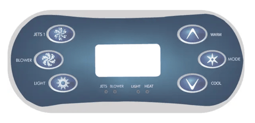 Balboa VL600S 6 Button Topside Overlay 80 - 11773 - K – Vita Pool Supply
