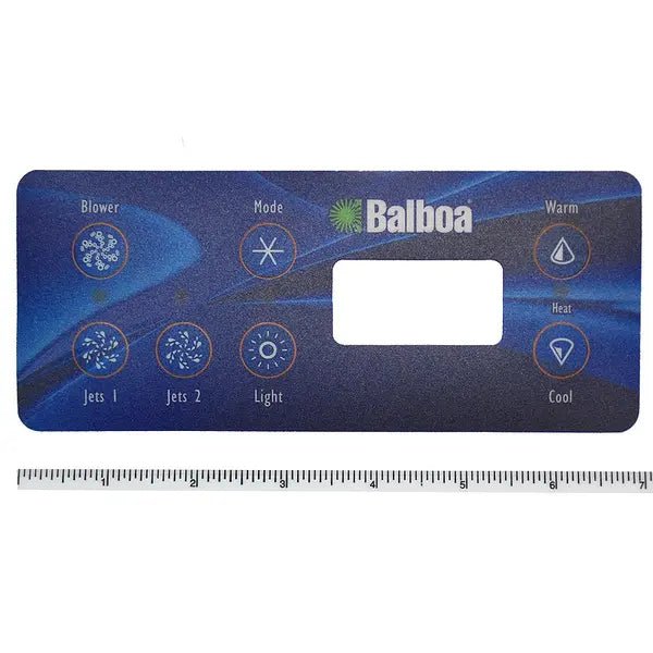 Balboa VL701S 7 - Button Topside Overlay (10430, 80 - 10430 - K) – Vita Pool Supply