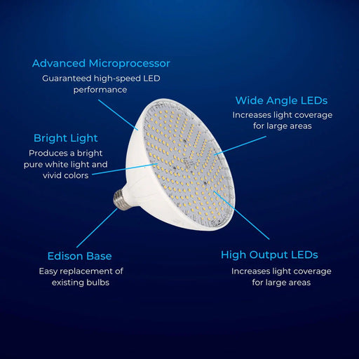 Blue Square Vivid 360 LED Spa Light Bulb Only 20W 120V, VLB2501 - WT – Vita Pool Supply