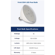 Blue Square VLB3501 - WT Vivid Replacement Pool Bulb 120V, Cool White – Vita Pool Supply