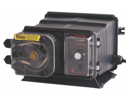 Blue - White A1N00A - 6T FLEXFLO A100N Metering Feeder Pump 3/8" OD 6.96 GPD – Vita Pool Supply
