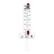 Blue - White F - 300 Series 2" PVC Flowmeter 20 - 120 GPH F - 30200P – Vita Pool Supply