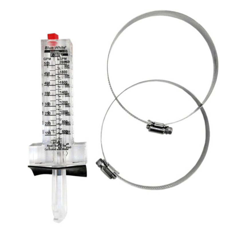 Blue White F - 300 Series 4" PVC Flowmeter 75 - 420 GPH F - 30400P – Vita Pool Supply