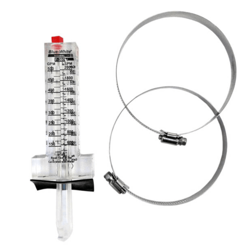 Blue White F - 300 Series 4" PVC Flowmeter 75 - 420 GPH F - 30400P – Vita Pool Supply