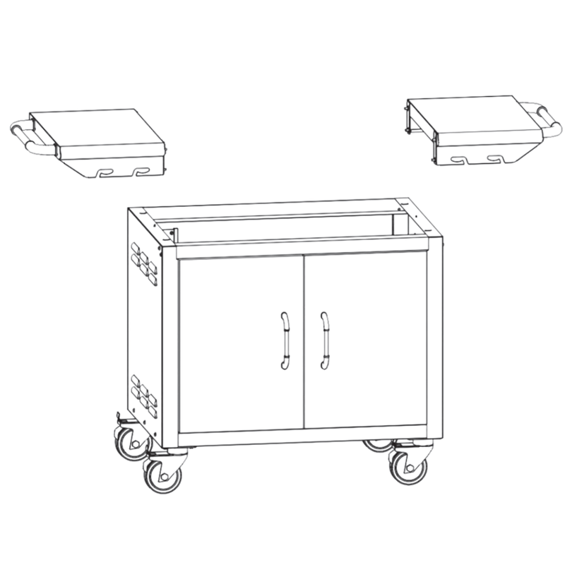 Bull 45551 30" Pedestal Cart Bottom fits 30" Grills – Vita Pool Supply