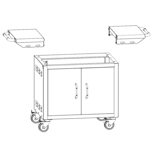 Bull 45551 30" Pedestal Cart Bottom fits 30" Grills – Vita Pool Supply