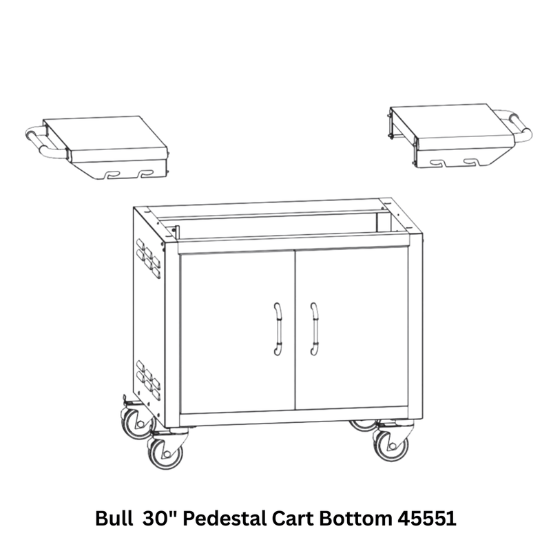 Bull 45551 30" Pedestal Cart Bottom fits 30" Grills – Vita Pool Supply